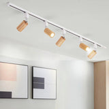 1 Piece Nordic Solid Wooden LED Track Light - Hans Lumiere