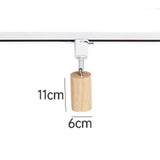 1 Piece Nordic Solid Wooden LED Track Light - Hans Lumiere