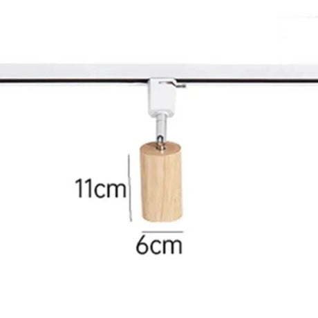 1 Piece Nordic Solid Wooden LED Track Light - Hans Lumiere