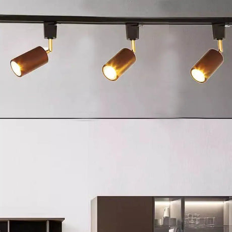 1 Piece Nordic Solid Wooden LED Track Light - Hans Lumiere