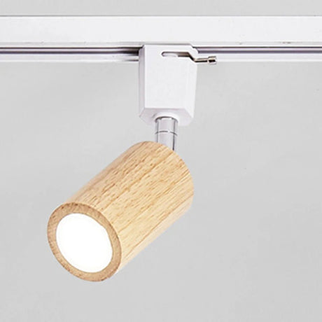 1 Piece Nordic Solid Wooden LED Track Light - Hans Lumiere