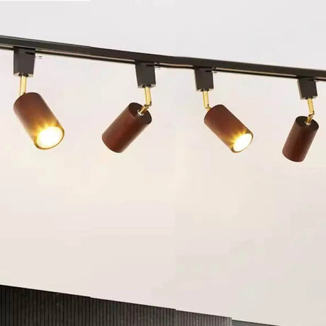 1 Piece Nordic Solid Wooden LED Track Light - Hans Lumiere