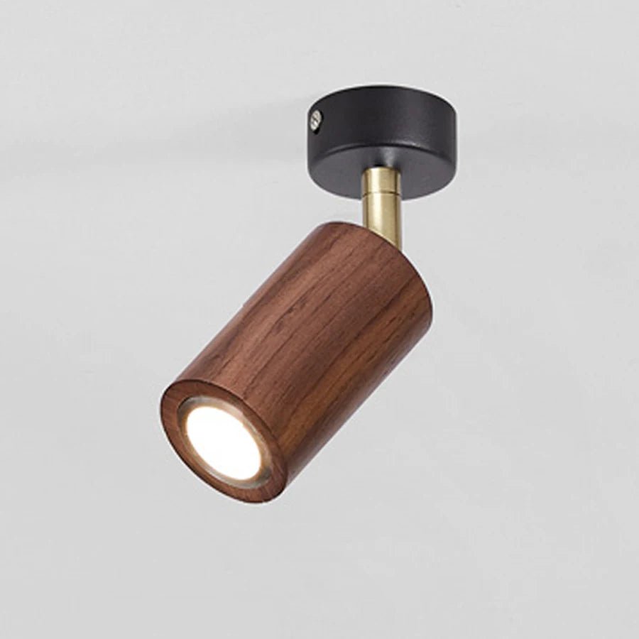1 Piece Nordic Solid Wooden LED Track Light - Hans Lumiere