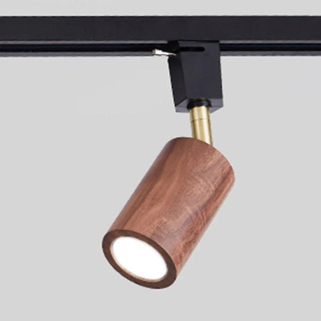 1 Piece Nordic Solid Wooden LED Track Light - Hans Lumiere