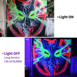 15W BR30 LED UV Black Light Bulb E26 E27, 395nm Glow Party Light - Hans Lumiere