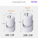 180° Rotation Tricolor Changeable Surface Mounted LED Downlight - Hans Lumiere
