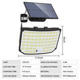 256 LED Outdoor Solar Super Bright Light With Remote - Hans Lumiere