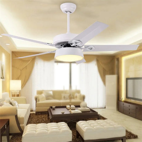 3 Colors Modern LED Ceiling Fan With Remote Control - Hans Lumiere