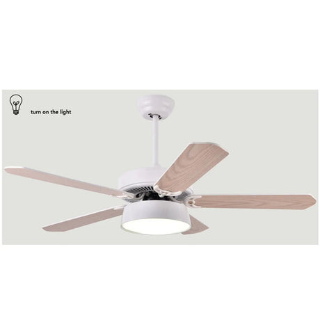 3 Colors Modern LED Ceiling Fan With Remote Control - Hans Lumiere