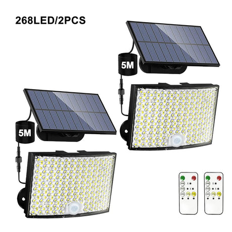 348LED Solar Lamp Outdoor Security Light With Motion Sensor - Hans Lumiere