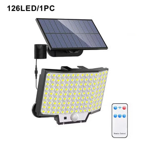 348LED Solar Lamp Outdoor Security Light With Motion Sensor - Hans Lumiere