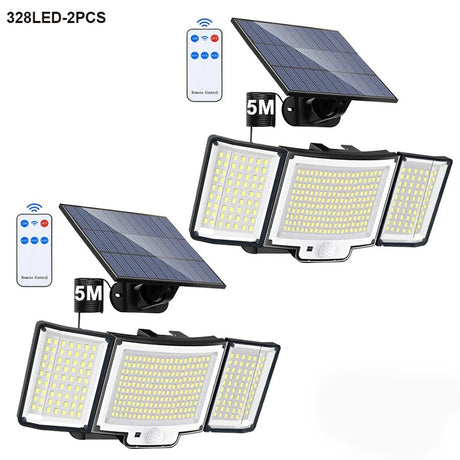 348LED Solar Lamp Outdoor Security Light With Motion Sensor - Hans Lumiere