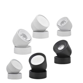 360° Rotatable Dimmable LED Surface Mounted Ceiling Lamp Spotlight - Hans Lumiere