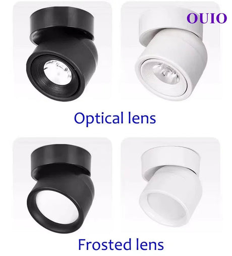 360° Rotatable Dimmable LED Surface Mounted Ceiling Lamp Spotlight - Hans Lumiere