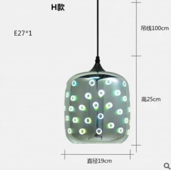 3D Glass Fireworks Pendant Lamps - Hans Lumiere