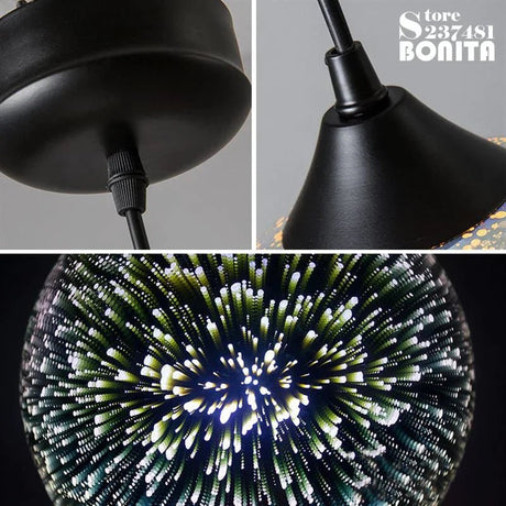 3D Glass Fireworks Pendant Lamps - Hans Lumiere