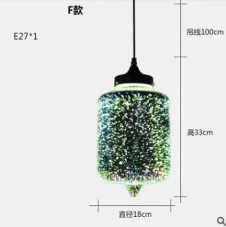 3D Glass Fireworks Pendant Lamps - Hans Lumiere