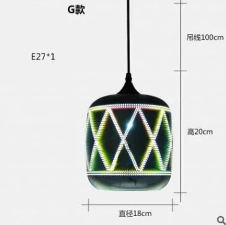 3D Glass Fireworks Pendant Lamps - Hans Lumiere