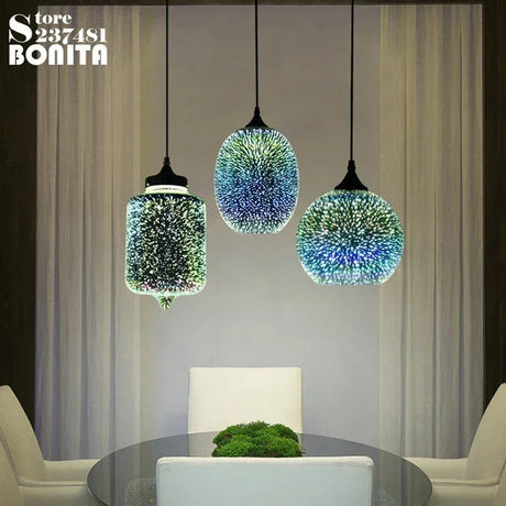 3D Glass Fireworks Pendant Lamps - Hans Lumiere