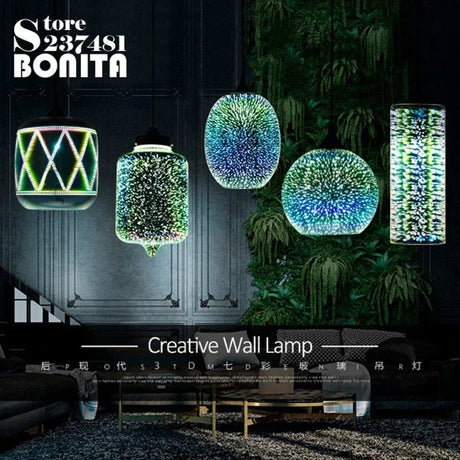 3D Glass Fireworks Pendant Lamps - Hans Lumiere