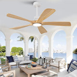 42/52/60 Inch Vintage Large Strong Wind LED Ceiling Fan Light - Hans Lumiere