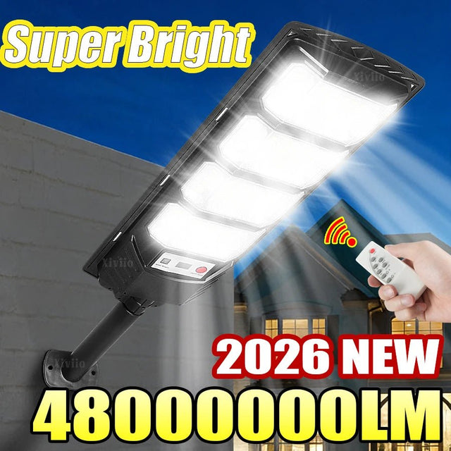 48000000LM Ultra Bright Solar LED Garden Street Lamp - Hans Lumiere