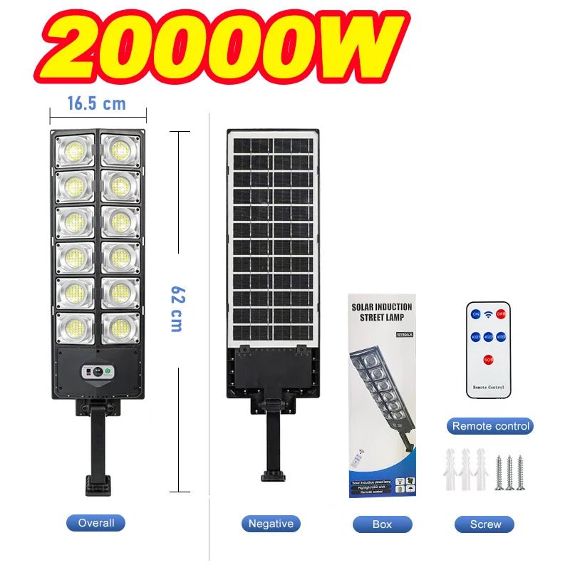 48000000LM Ultra Bright Solar LED Garden Street Lamp - Hans Lumiere