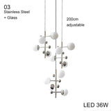 5 Light LED Globe Tall Pole Tree Standing Lamp - Hans Lumiere