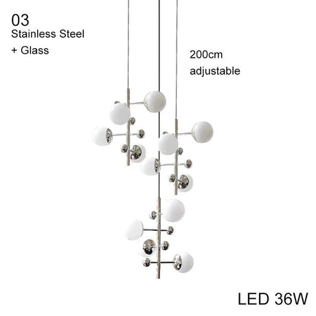 5 Light LED Globe Tall Pole Tree Standing Lamp - Hans Lumiere