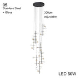 5 Light LED Globe Tall Pole Tree Standing Lamp - Hans Lumiere