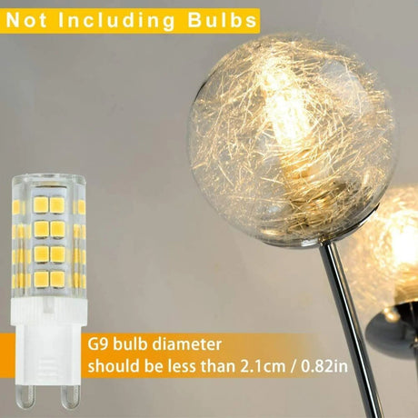 5 Light LED Globe Tall Pole Tree Standing Lamp - Hans Lumiere