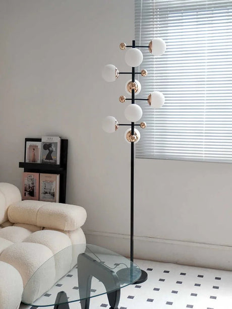 5 Light LED Globe Tall Pole Tree Standing Lamp - Hans Lumiere