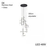 5 Light LED Globe Tall Pole Tree Standing Lamp - Hans Lumiere