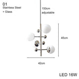 5 Light LED Globe Tall Pole Tree Standing Lamp - Hans Lumiere