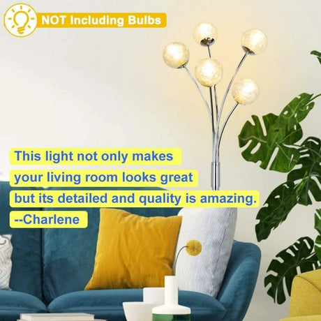 5 Light LED Globe Tall Pole Tree Standing Lamp - Hans Lumiere