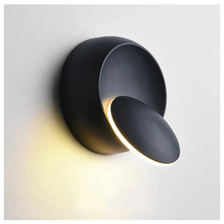 5W LED Aluminum Wall Sconce, 350° Rotatable for Living Room & Bedroom - Hans Lumiere