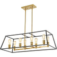 8 - Light Farmhouse Industrial Iron LED Pendant Light - Hans Lumiere