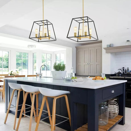 8 - Light Farmhouse Industrial Iron LED Pendant Light - Hans Lumiere