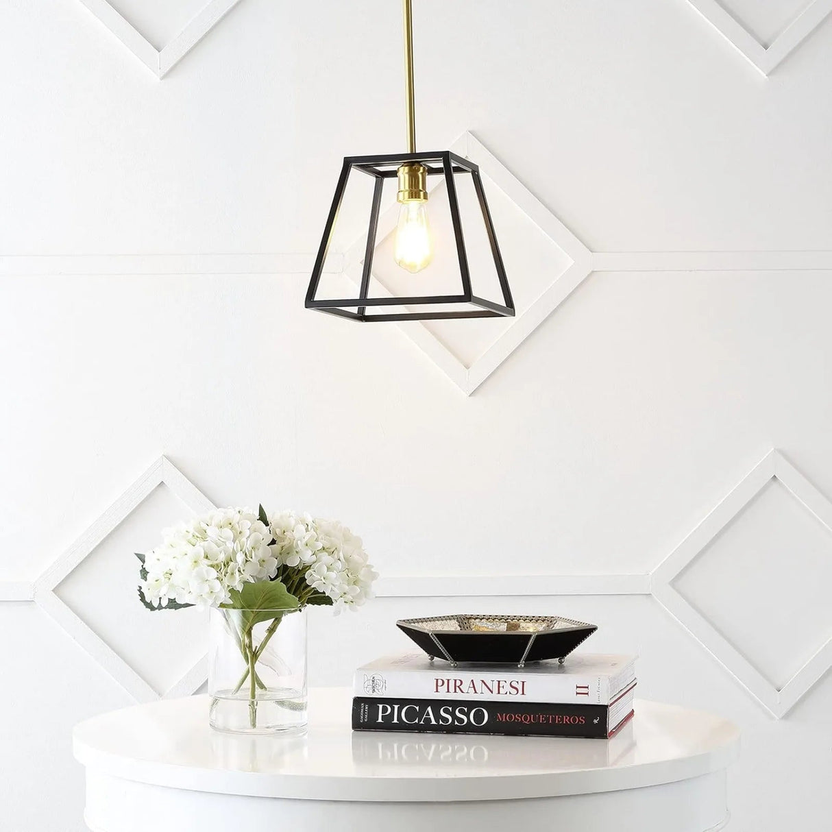 8 - Light Farmhouse Industrial Iron LED Pendant Light - Hans Lumiere