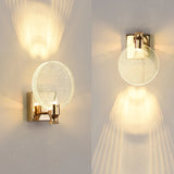 Modern LED Crystal Wall Sconce, Luxury Bedside Light