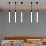 Ceramic Glass LED Cylinder Pendant Light for Kitchen & Bar