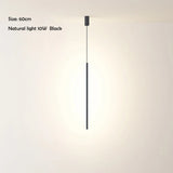 Nordic Minimalist LED Linear Pendant Light for Living Room and Bedroom
