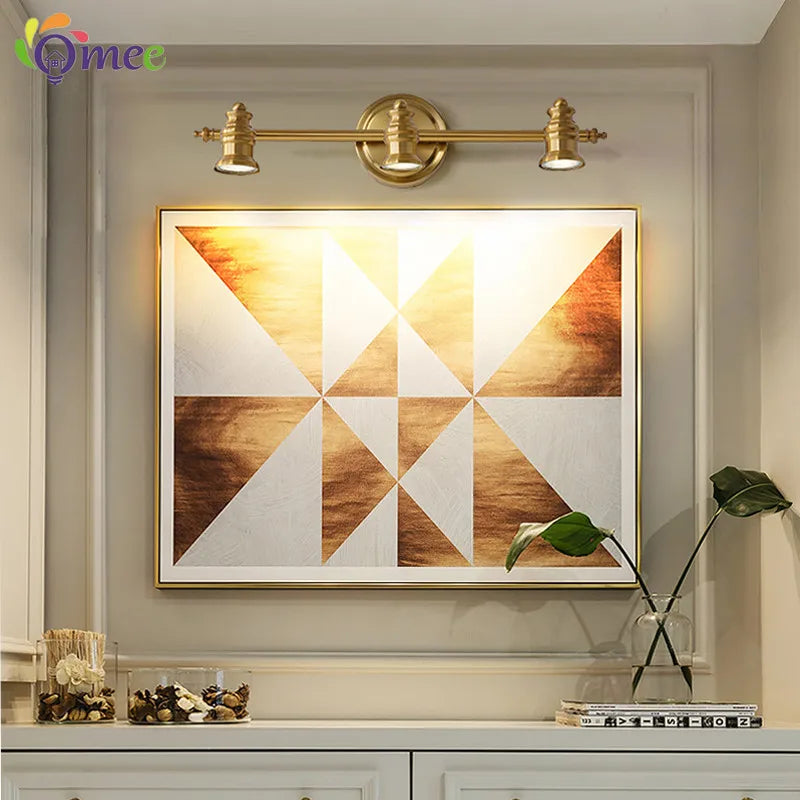 Industrial Brass Copper Mirror LED Spot Light