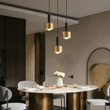 Modern Copper Pendant Light, Single-Head Rope Ceiling Lamp