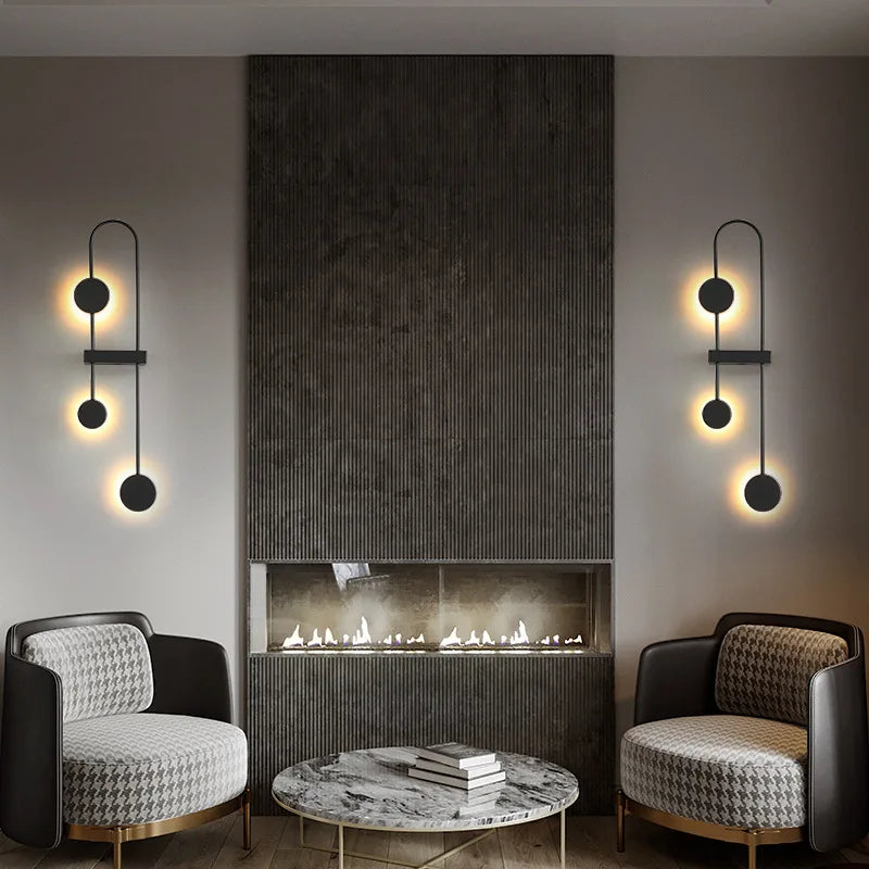 Minimalist Line Art Wall Sconce for Living Room and Bedroom