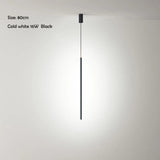 Nordic Minimalist LED Linear Pendant Light for Living Room and Bedroom
