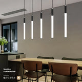 Ceramic Glass LED Cylinder Pendant Light for Kitchen & Bar