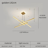 Nordic Modern Dimmable LED Ring Chandelier for Living Room