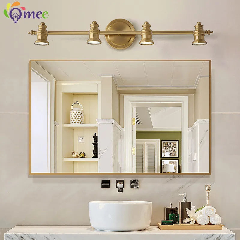 Industrial Brass Copper Mirror LED Spot Light