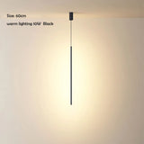 Nordic Minimalist LED Linear Pendant Light for Living Room and Bedroom
